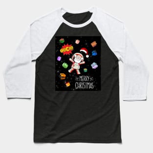 Santa Claus Astronaut Baseball T-Shirt